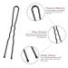 220pcs U Shaped Hair Pins - BEIAKE Hairpins for Buns - Black Bobby Pins for Kids Girls Women - Hairdressing Salon Accessories for All Hair Types (2IN & 2.4IN) - Buy Online on GoSupps.com