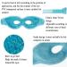 Lucktao Cooling Eye Masks - Reusable Gel Goggles for Migraine Relief & Swollen Eyes | Hot Cold Therapy (2 Pack - Blue) - Buy Online on GoSupps.com