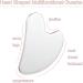 304 Stainless Steel Gua Sha Facial Tool - Spa Quality Skin Care for Face Eyes & Neck | Heart-Shaped Design Gift - Buy Online on GoSupps.com