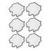HOLIDYOYO LED Light Blocking Stickers 6Pcs Light Dimming LED Filters Dimming Sheets for Routers LED Covers BlackoutWhite