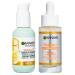 Garnier Anti-Imperfections Face Serum with Vitamin C and Salicylic Acid Brightening and Smoothing Effect 30ml + Anti-Imperfections Brightening Cream Face Serum SPF 25 50ml - 2 Products
