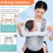 Hinataa Breathable Baby Sling | Adjustable & Quick-Drying Baby Carrier Wrap | 3D Network Design | Thick Shoulder Straps for Summer & Beach | Ideal for Newborns (Gray) - Buy Online on GoSupps.com