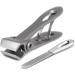 VOGARB Nail Clippers for Thick Nails - Wide Jaw Opening, Stainless Steel, Nail File Set - Men Women Adult Seniors - Flat Edge-S - Buy Online on GoSupps.com