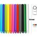 ALINK 12 PCS Reusable Boba Straws - Wide 13mm x 10.5 inch Long Smoothie Straws for Bubble Tea - Colored Plastic with Cleaning Brushes - Buy Online on GoSupps.com