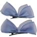 Muloo Cute Bowknot Shape Hairpins Hot Girls Glitter Bowknot Hair Clip Spring Summer Hair Clip for Woman Ponytail Hair Clip Blue - Buy Online on GoSupps.com