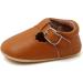 RVROVIC Baby Girl Princess Mary Jane Moccasins | Soft Sole Crib Shoes 6-12 Months | Brown Toddler Dress Shoes - Buy Online on GoSupps.com