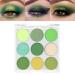 AMY'S DIARY Green Eyeshadow Palette - 9 Colors Matte & Glitter EyeShadow for Long Lasting Colorful Look - Buy Online on GoSupps.com