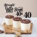 40th Birthday Cupcake Toppers Straight Outta 1983 Cupcake Toppers Happy 40th Birthday Decoration 40 Fabulous Decoration 40th Wedding Anniversary /Straight Outta 1983 Cupcake Topper (Black gold1) - Buy Online on GoSupps.com