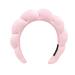 BLAISTER Skincare Headband for Women  Spa Headband  Makeup Headband for Washing Face  Soft Towel Headband for Facial Mask  Cute Hairband for Shower (Pink)