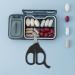 Scissors-Shaped Pill Cutter - Sharp Blade Pill Splitter with Ergonomic Handle for Easy Medication & Tablet Cutting - Buy Online on GoSupps.com