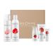 BeOnMe Kit of 5 MUST ORGANIC and VEGAN for Impure Oily Skin mix: Cleansing Foam Purifying Toner Serum and Face Cream Brufoli Treatment To rebalance purify match Set