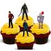 Made4You Halloween Horror Film Icons - Edible Cupcake Toppers - Stand-up Wafer Cake Decorations (12)