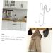CATIEBYE Towel Hook Storage Hooks Towel Hanger for Bathroom Shower Door Hooks Clothes Hook Stainless Steel 18X10CM Silver - Buy Online on GoSupps.com