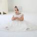 Leideur Baby Long Christening Gown | White Baptism Dress for Girls 9-12 Months - Buy Online on GoSupps.com