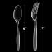 Clear Plastic Cutlery Set - (Bulk Pack 200 Pcs) Plastic Utensils Heavy Duty 100 Plastic Forks and 100 Spoons for Party Supplies Dinners Take-Out Catering Food Services - Buy Online on GoSupps.com