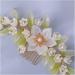 Floral Hair Comb Hanfu Hair Accessories for Women Green Flower Alloy Hairpin Hair Clips Vintage Girls Headwear Jewelry - Buy Online on GoSupps.com