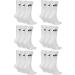 Nike DX5025-9 Sports Socks - White/Black/Multicolor Crew Socks for Men Women Unisex | Size 34-50 - Essential Everyday Sportswear - Buy Online on GoSupps.com