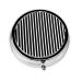 Black & White Stripe Portable Metal Pill Box Round Mini 3-Compartment Plastic Insert hinged Fastening Design Suitable for Small Pills Must-Have for Travel