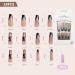 Luvadeyo 24Pcs Press on Nails - Medium Length Acrylic Ballet French Dragon Nails | Fast International Shipping - Buy Online on GoSupps.com