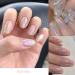 Chrome Nail Powder Set - Metallic Mirror Effect for Nail Art Gel Polish - 6 Colors Aurora Magic White Pearl Mica Powder - Iridescent Manicure Pigment - Buy Online on GoSupps.com