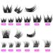 Laluerck DIY Eyelash Extension Kit Individual Lashes Cluster C Curl with Glue and Tools for Self Application at Home Set 1 - Buy Online on GoSupps.com