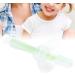 SALUTUY Toddler Oral Care Teether Brush - Baby Toothbrush with Soft Bristles for Baby Teeth and Gums (Green) - Buy Online on GoSupps.com