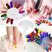 DURANTEY 240 Pcs Nail Swatch Sticks Sunflower Nail Art Tips Gel Polish Display Board False Nail Colour Display Wheel Stand Practice Tools - Random Color - Buy Online on GoSupps.com