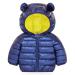 Baby Puffer Jacket Winter Hooded Coat Padded Jacket Lightweight Outerwear Outfits Blue 110cm C 3-4 Years