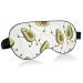 WELLDAY Sleep Mask Dancing Avocado Night Eye Shade Cover Soft Comfort Blindfold Blockout Light Adjustable Strap for Men Women