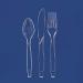 Party Bargains Sapphire Design Disposable Cutlery Set - 360 Pieces (180 Forks, 120 Spoons, 60 Knives) - Clear Color - Ideal for Parties and Events - Buy Online on GoSupps.com