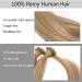 24" Nano Ring Tip Hair Extensions Real Human Hair 50Strands #12/613 Golden Brown&Bleach Blonde (50g) - Buy Online on GoSupps.com