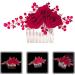 Beaupretty Compact Bride Wedding Hair Comb Reusable Hair Decor Rose Hair Comb Decoration - Buy Online on GoSupps.com