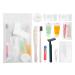 Travel toothpaste and brush toothbrush and toothpaste set individually packaged the mini toilet items are fully equipped and clean and hygienic suitable for hotel at home travel (12 sets)