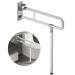 29.5 INCH Grab Bars for Bathroom Toilet Safety Rails for Elderly Pregnant Women Disabled Handicap Bar Medical Flip Up Arm Rails Support Foldable Skid Resistance White
