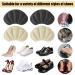 2 Pairs of Heel Cushions - Self-Adhesive Heel Protection for Large Shoes | Comfort for Sneakers (Beige & Black) - Buy Online on GoSupps.com