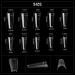 KADS French Coffin Ballerina Nail Tips - 500pcs Acrylic Half False Nails in 10 Sizes (HC76) - Shop Internationally! - Buy Online on GoSupps.com