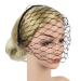 Minkissy Black Fascinator Veil - Gothic Bird Cage Headdress for Bride Wedding & Masquerade Ball - Buy Online on GoSupps.com