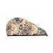 Hair Towel Wrap Hair Drying Towel with Button Towel Turban Head Towel to Dry Hair Quickly (Floral with Birds and Fantasy Flowers)