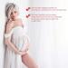 Feoya Maxi Maternity Dress - White Chiffon Lace Strapless Gown for Pregnant Women Photography - Buy Online on GoSupps.com