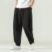 Men's Olive Loose Linen Shorts - Breathable Summer Leisure Pants - Cotton Zip Black XXL - Buy Online on GoSupps.com