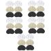 Healvian 15 Pairs Sneaker Heel Stickers Heel Cushion Pads Heel Grips for Ladies Shoes Heel Cushion Inserts Big Shoe Filler Heel Liners for Women Shoes Women's High Heel Sole Pad Suede