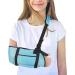 Kids Arm Sling Shoulder Support - Adjustable Immobilizer with Storage - Breathable & Lightweight - Blue for Injury Recovery & Stabilization - Buy Online on GoSupps.com