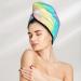 Hair Towel Wrap - Quick Drying Towel Turban with Button | Fish Scale Design for Effortless Hair Care - Buy Online on GoSupps.com