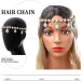 Aceorna Rhinestones Head Chain | Bridal Forehead Headband Crystal Headpiece | Wedding Head Jewelry for Women - Gold - Buy Online on GoSupps.com