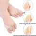 Buy 4X Silicone Hallux Valgus Toe Correction Splint | Toe Spreader & Ball Protection for Pain Relief - Buy Online on GoSupps.com