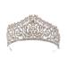 Lurrose Quinceanera Rhinestone Wedding Tiara Headband Crystal Tiara Headpieces Jewelry for Wedding Birthday Tiara