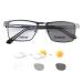 MIRYEA Photochromic Nearsighted Distance Glasses Transition Sunglasses For Men Women Retro Myopia Glasses Lightweight Negative Power Short Sighted Black Full Frame Eyewear Anit Glare UV400 Protection Black -1.25 x