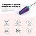 BNG 5-in-1 Electric Nail Drill Cutter - Professional Tungsten Steel Bits for Gel & Acrylic Nails | 3/32 Nail Millers for Manicure & Pedicure - Rough Purple - Buy Online on GoSupps.com