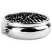 Shop Black & White Corrugated Dots Round Pill Box - 3 Compartment Portable Travel Organizer - Buy Online on GoSupps.com