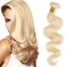 SEGO 10A Brazilian Human Hair Bundles Virgin Weave Body Wave 100% Unprocessed Brazilian Human Hair Light Blonde#613 22"- 1 Bundle